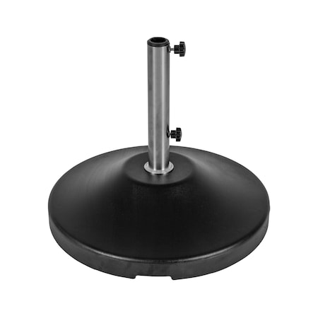 Us Weight Fillable 120lb Capacity Free Standing Umbrella Base, Black, Commercial FUB120BE